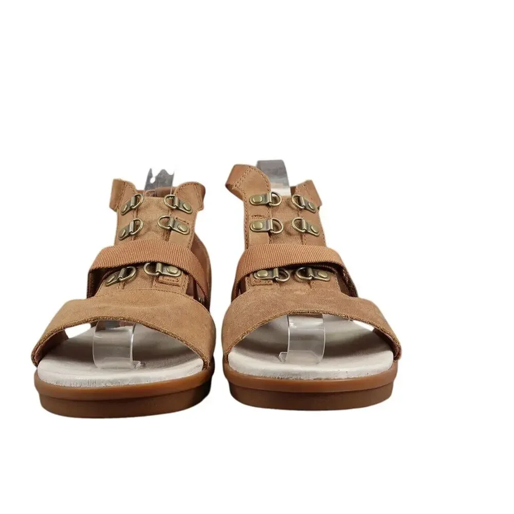 Sorel Shoes Women 9 Sandal Gladiator Fashion Comfort Leather Torpeda Carly Brown